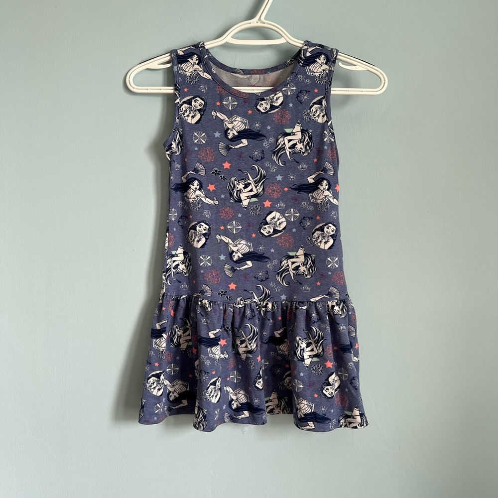Disney PrincessNavy Blue Pattern Sleeveless Dress